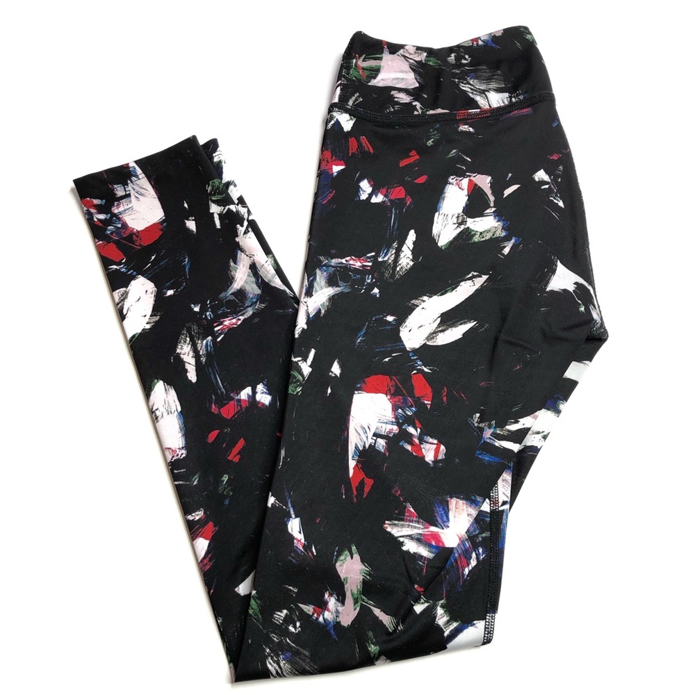 Beyond Yoga Leggings Lux Print Palette Knife